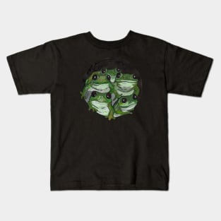 Five green frogs Kids T-Shirt